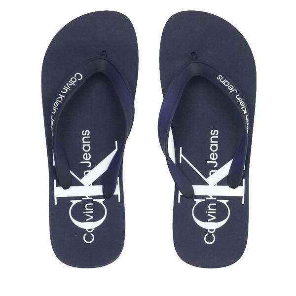 Ανδρικές Σαγιονάρες Calvin Klein Flip Flop Monogram Tpu Evening Blue YM0YM00055-CFE