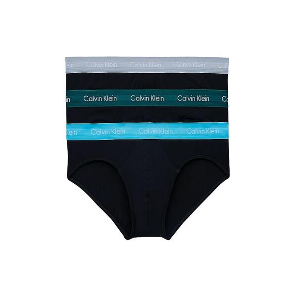 Ανδρικό Εσώρουχο Calvin Klein Hip Brief 3pk B Jade Sea Sky High Sleek Silver 0000U2661G-M9F