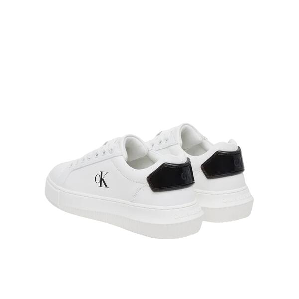 Γυναικεία Sneaker Calvin Klein Chunky Cupsole Ru Patch Lth Wn Bright White Black YW0YW01846-01W