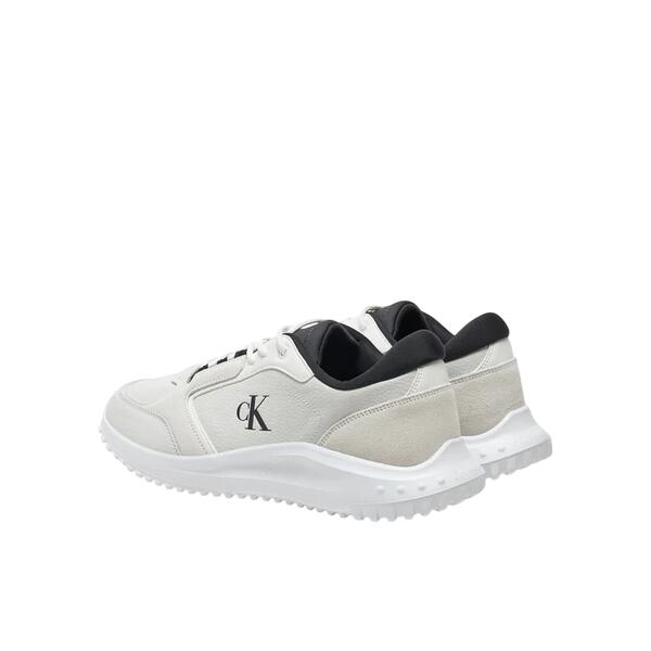 Αντρικά Sneakers Calvin Klein Eva Runner Low Mg Wmm Bright White Oyster Mushroom Black YM0YM01145-0LF