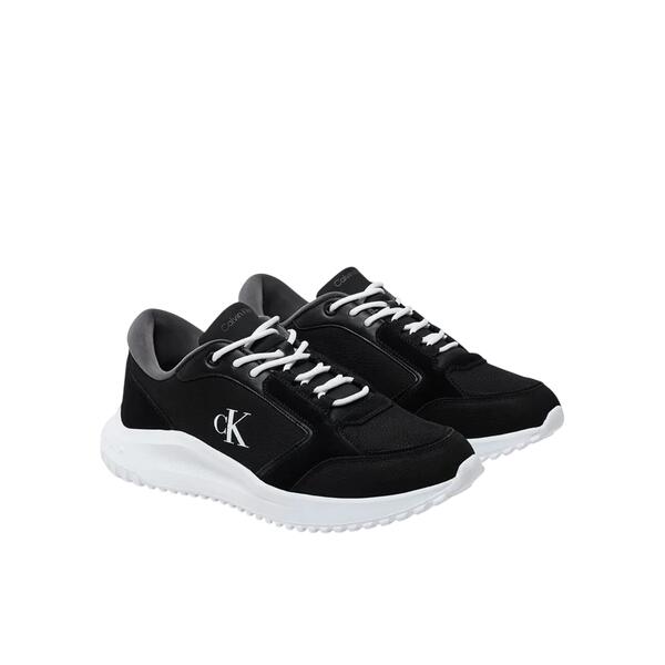 Αντρικά Sneakers Calvin Klein Eva Runner Low Mg Wmm Black Charcoal Grey Bright White YM0YM01145-0GP