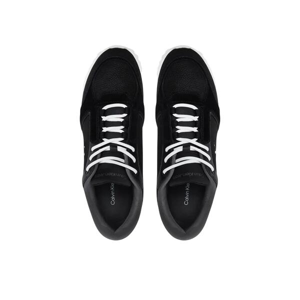 Αντρικά Sneakers Calvin Klein Eva Runner Low Mg Wmm Black Charcoal Grey Bright White YM0YM01145-0GP