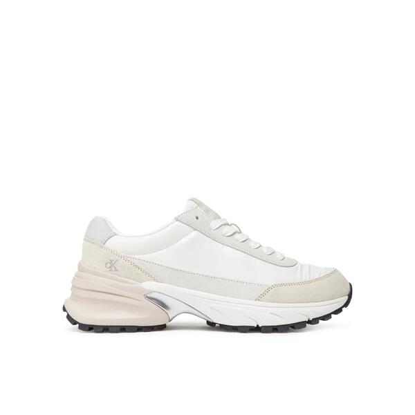 Γυναικεία Sneakers Calvin Klein Hike Runner Mg Nylon Perl Bright White Silver Creamy YW0YW01963-02R