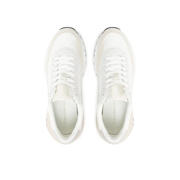 Γυναικεία Sneakers Calvin Klein Hike Runner Mg Nylon Perl Bright White Silver Creamy YW0YW01963-02R