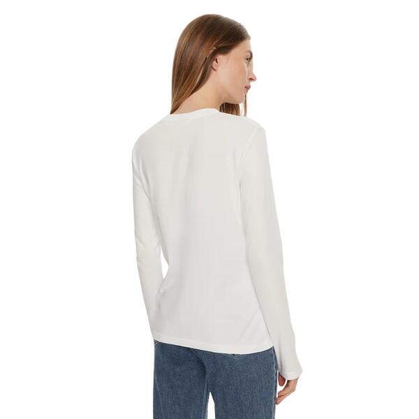 Γυναικεία Μπλούζα Calvin Klein Embro Regural Longsleeve Bright White J20J224549-YAF