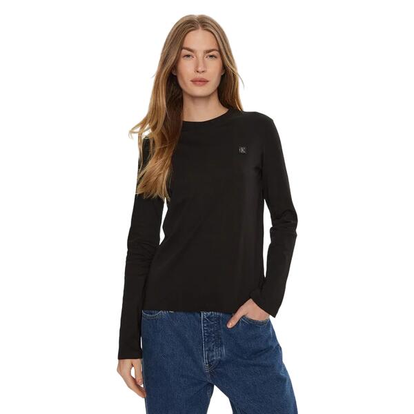 Γυναικεία Μπλούζα Calvin Klein Embro Regural Longsleeve Black J20J224549-BEH