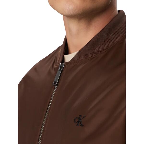 Ανδρικό Μπουφάν Calvin Klein Ls Jeans Nylon Bomber Jkt Brown Cork LV04RG505G-WFM