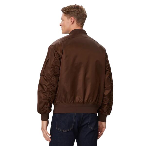 Ανδρικό Μπουφάν Calvin Klein Ls Jeans Nylon Bomber Jkt Brown Cork LV04RG505G-WFM