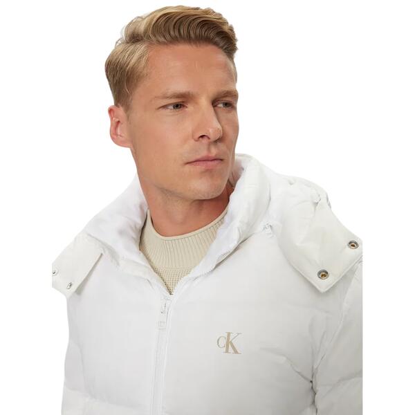 Ανδρικό Μπουφάν Calvin Klein Essentials Down Bright White J30J325946-YAF