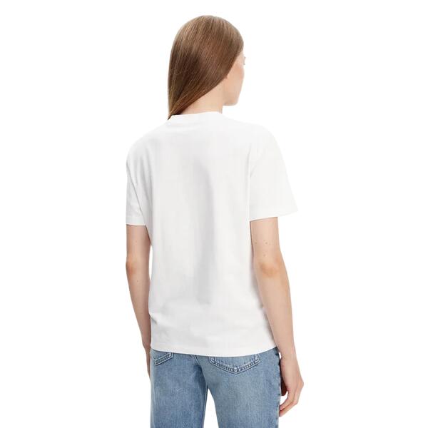 Γυναικείο T-Shirt Calvin Klein Ss 20s Classic Logo Tee Brilliant White LV047C854G-YAA