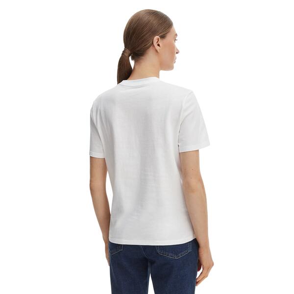 Γυναικείο T-shirt Calvin Klein Ss Classic Ck Nyc Logo Tee Bright White LV047F810G-YAF