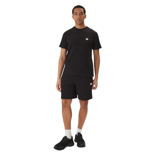 Ανδρικό T-Shirt Calvin Klein Ss Waffle Badge Crewnk Tee Black LV04RD008G-UB1