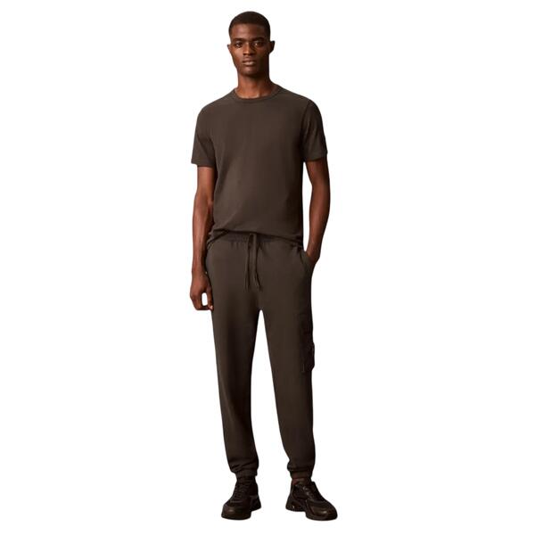 Ανδρική Φόρμα Calvin Klein Eu 350Terry Badge Jogger Pirate Black LV04RJ204G-8MN