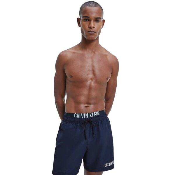 Ανδρικό Μαγιό Calvin Klein Medium Double Wb Black Iris KM0KM00552-CBK