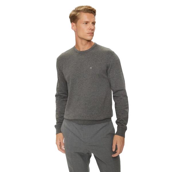 Αντρικό Πουλόβερ Calvin Klein Cotton Silk Blend Cn Dark Grey K10K113549-P4E