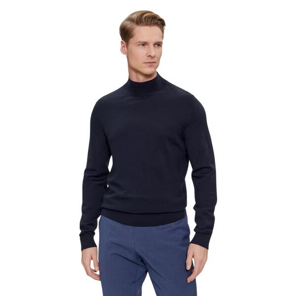 Ανδρικό Πουλόβερ Calvin Klein Superior Wool Mock Neck Ck Night Sky K10K110424-CHW