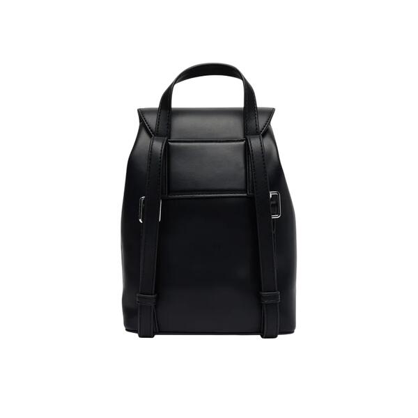 Γυναικεία Τσάντα Calvin Klein Bold Ck Flap Mini Backpack Black/White LV04F3893G-3L2