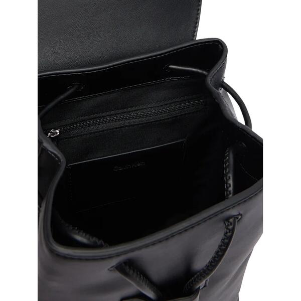 Γυναικεία Τσάντα Calvin Klein Bold Ck Flap Mini Backpack Black/White LV04F3893G-3L2