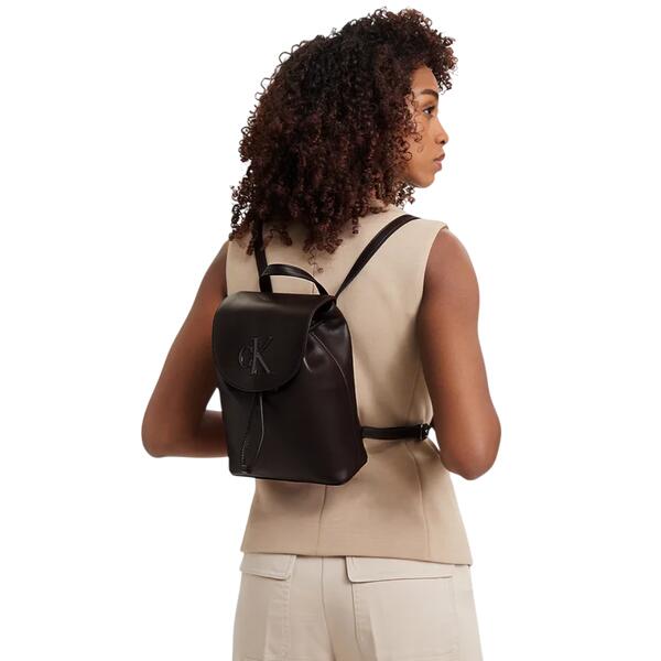 Γυναικεία Τσάντα Calvin Klein Bold Ck Flap Mini Backpack Delicioso LV04F3893G-BAL
