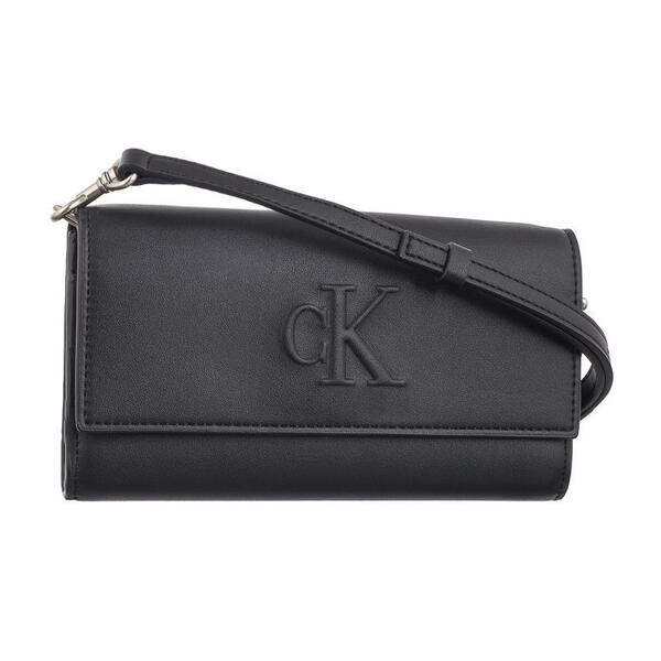Γυναικεία Τσάντα Calvin Klein Sculpted Long Fold Strap Deboss Black K60K612742-BEH