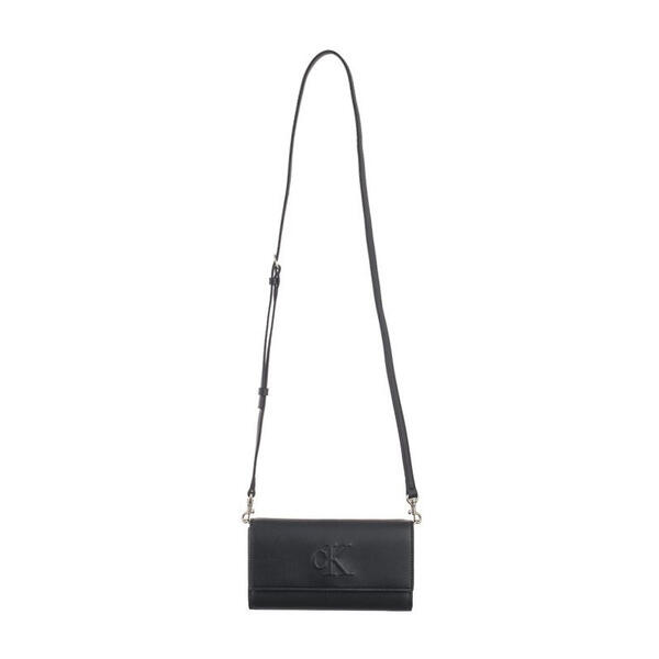 Γυναικεία Τσάντα Calvin Klein Sculpted Long Fold Strap Deboss Black K60K612742-BEH