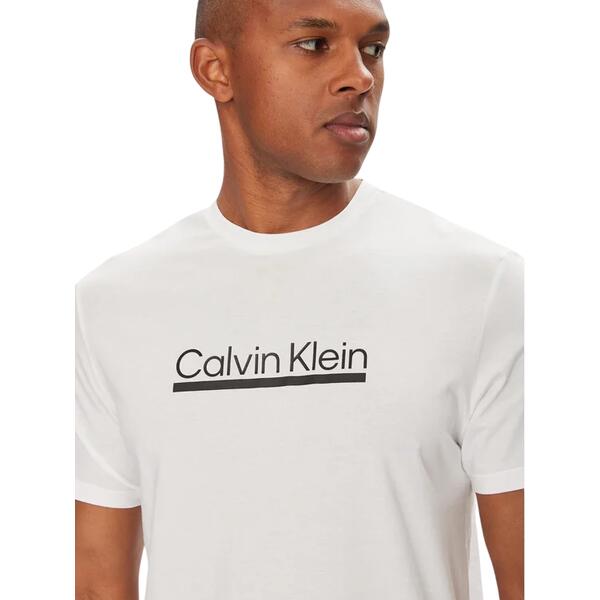 Ανδρικό T-Shirt Calvin Klein Ss 30s E Sprt Swr2 G Bright White LV04RC852G-YAF
