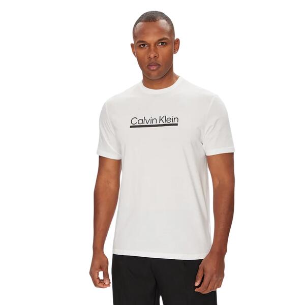 Ανδρικό T-Shirt Calvin Klein Ss 30s E Sprt Swr2 G Bright White LV04RC852G-YAF