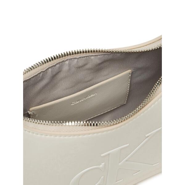 Γυναικεία Τσάντα Ώμου Calvin Klein Raised Ck Small Shoulder Bag Lily White LV04F3230G-FUP