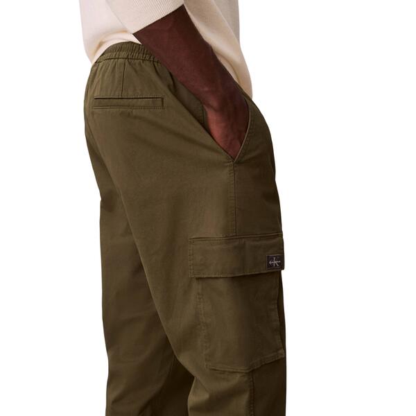 Ανδρικό Παντελόνι Calvin Klein  Skinny Elastic Twill Cargo Pant Calvin Klein Fatigue LV04RD608G-2E1