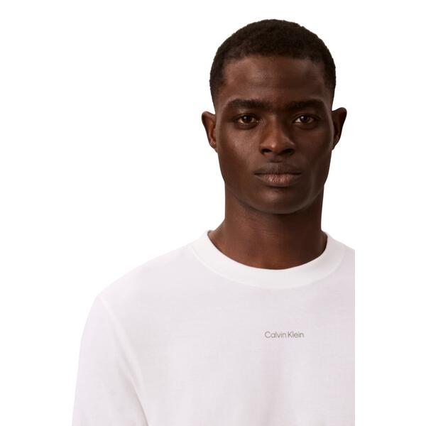 Ανδρική Μπλούζα Calvin Klein Ls Easy 20s Retro Back Gr Bright White LV04RH851G-YAF