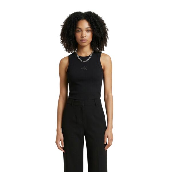 Γυναικείο Top Calvin Klein Sl Monogram RibTank Black LV047E200G-UB1