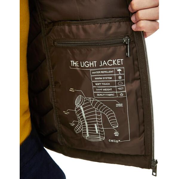 Ανδρικό Μπουφάν Celio Dark Brown C-PUNEW-DARK_BROWN