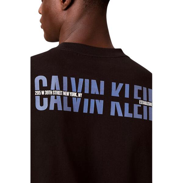Ανδρική Μπλούζα Calvin Klein Ls Easy 20s Retro Back Gr Black LV04RH851G-UB1