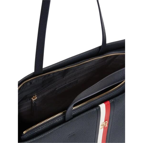 Γυναικεία Τσάντα Ώμου Tommy Hilfiger Th Corp Ess Tote Space Blue AW0AW19334-DW6