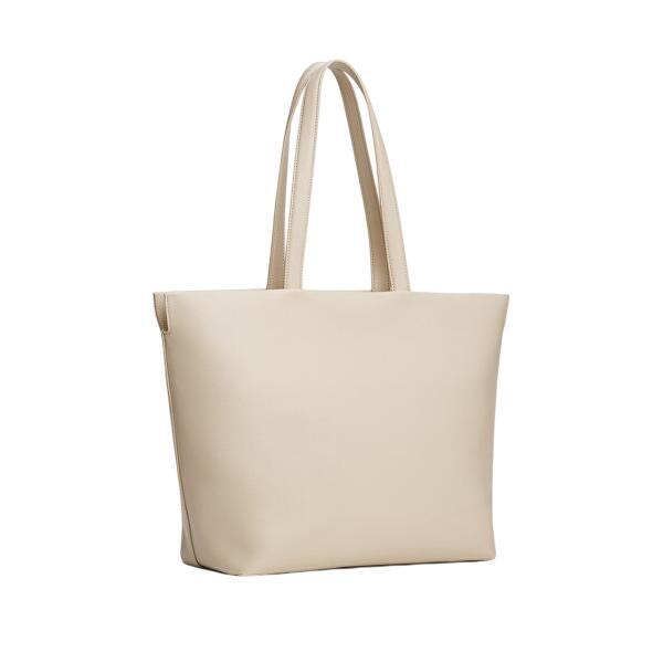 Γυναικεία Τσάντα Ώμου Tommy Hilfiger Th Logotape Tote Classic Beige AW0AW17693-ACI