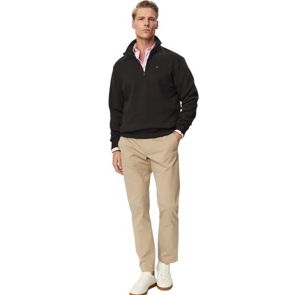 Ανδρικό Φούτερ Tommy Jeans Tjm Reg Fleece 1/4zip Mock Neck Black DM0DM20339-BDS