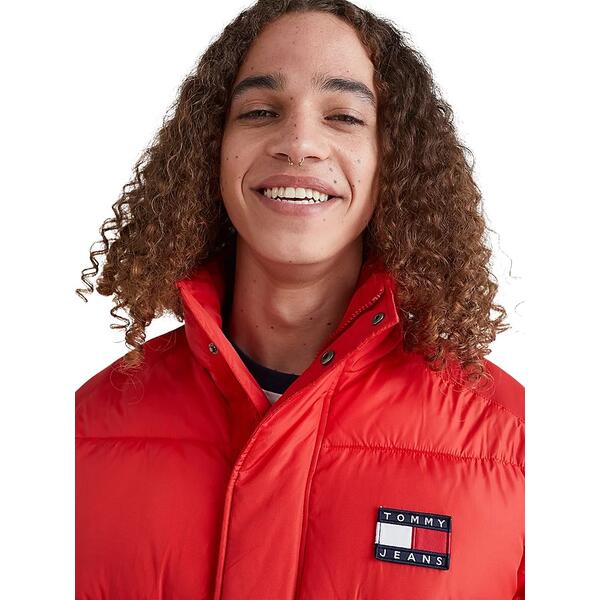 Ανδρικό Μπουφάν Tommy Jeans Tjm Tonal Badge Puffer Deep Crimson DM0DM15121-XNL