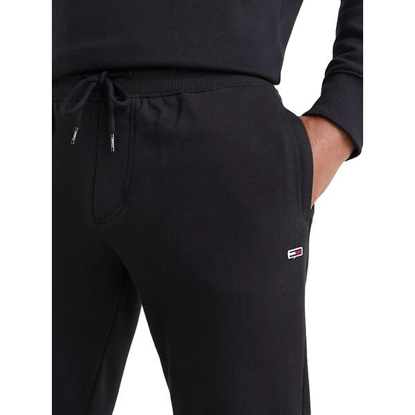 Ανδρική Φόρμα Tommy Jeans Tjm Slim Fleece Sweatpant Black DM0DM15380-BDSR