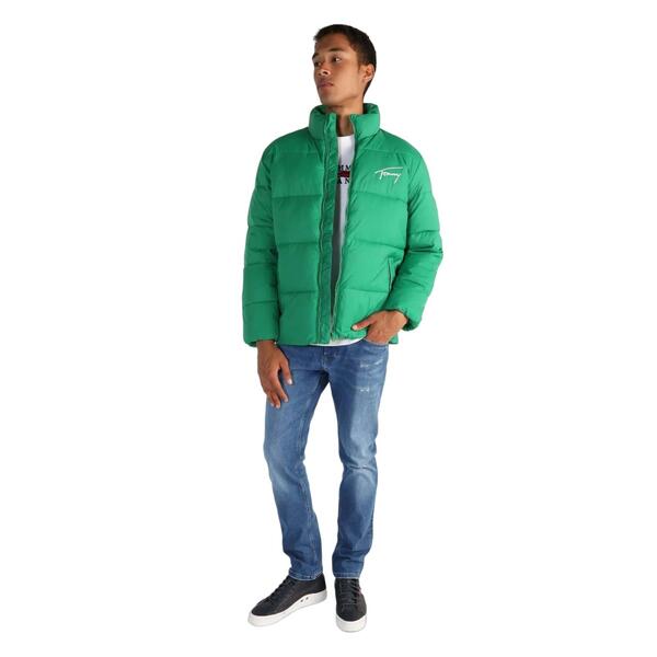 Ανδρικό Μπουφάν Tommy Jeans Tjm Signature Puffer Green Malachite DM0DM15446-L30
