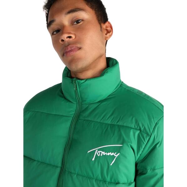 Ανδρικό Μπουφάν Tommy Jeans Tjm Signature Puffer Green Malachite DM0DM15446-L30