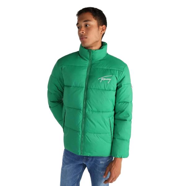 Ανδρικό Μπουφάν Tommy Jeans Tjm Signature Puffer Green Malachite DM0DM15446-L30