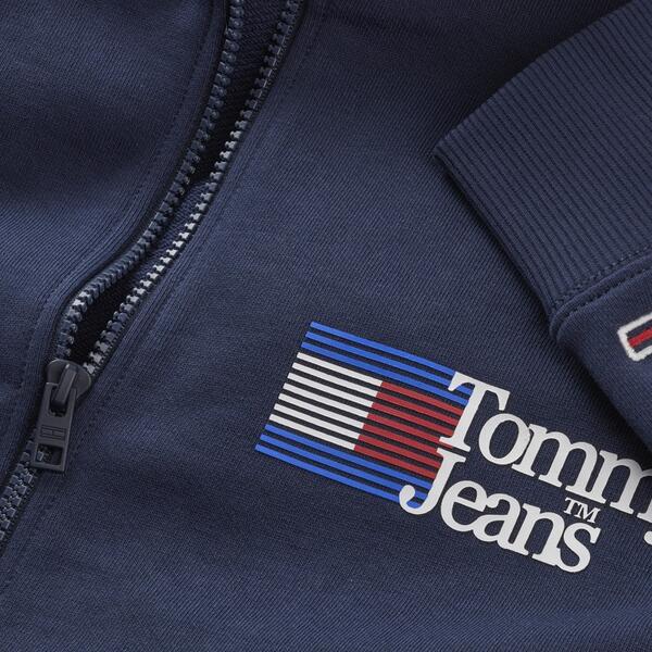 Ανδρική Ζακέτα Tommy Jeans Tjm Reg Entry Full Zip Twilight Navy DM0DM15690-C87