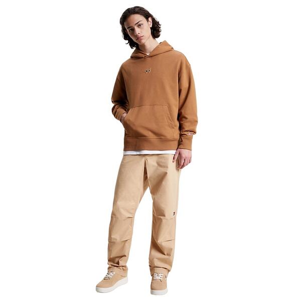 Ανδρικό Φούτερ Tommy Jeans Tjm Rlx Signature Hoodie Desert Khaki DM0DM17785-GWJ