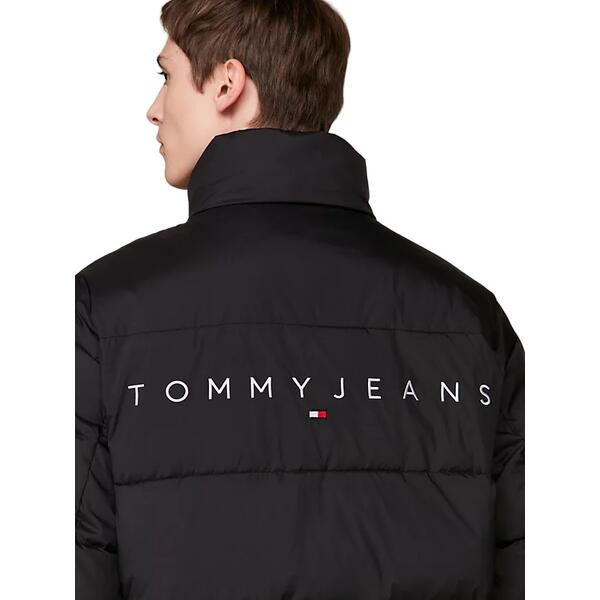 Ανδρικό Μπουφάν Tommy Jeans Tjm Back Logo Puffer Black DM0DM18013-BDS