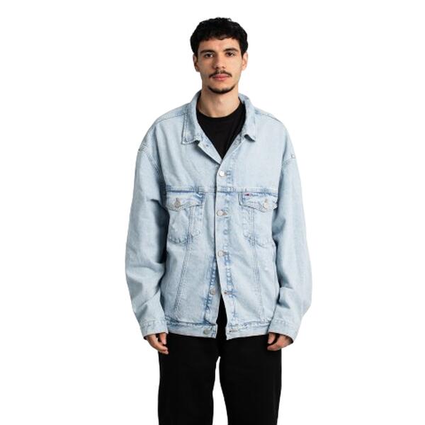 Ανδρικό Μπουφάν Tommy Jeans Aiden Ovsz Trkr Jkt Arch Bh6015 Denim Light DM0DM18774-1AB