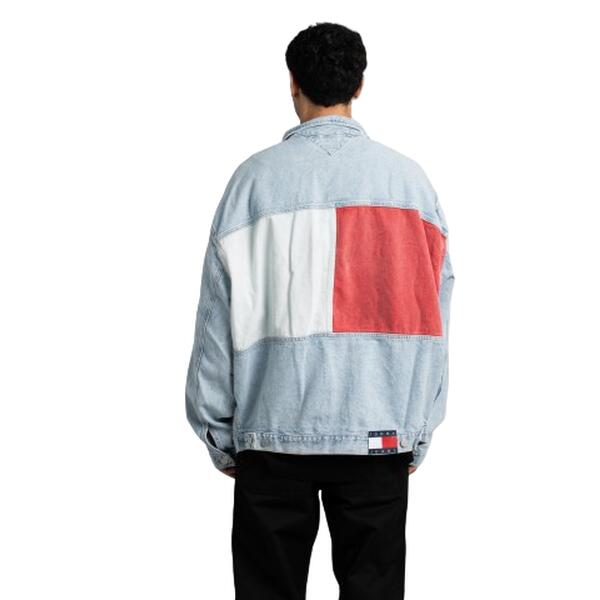 Ανδρικό Μπουφάν Tommy Jeans Aiden Ovsz Trkr Jkt Arch Bh6015 Denim Light DM0DM18774-1AB