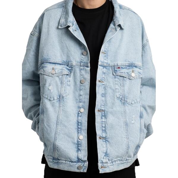Ανδρικό Μπουφάν Tommy Jeans Aiden Ovsz Trkr Jkt Arch Bh6015 Denim Light DM0DM18774-1AB