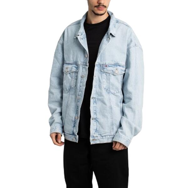 Ανδρικό Μπουφάν Tommy Jeans Aiden Ovsz Trkr Jkt Arch Bh6015 Denim Light DM0DM18774-1AB