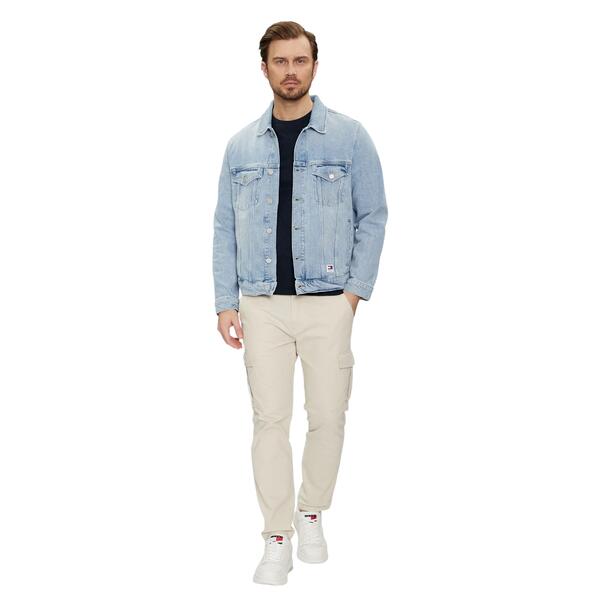 Ανδρικό Μπουφάν Tommy Jeans Ryan Rglr Trckr Jckt Bh6110 Ext Denim Light DM0DM18778-1AB