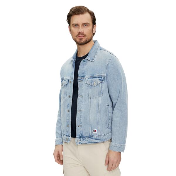 Ανδρικό Μπουφάν Tommy Jeans Ryan Rglr Trckr Jckt Bh6110 Ext Denim Light DM0DM18778-1AB